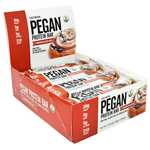 Julian Bakery Pegan Protein Bar - Cinnamon Raisin Roll - 12 Bars - 813926003839