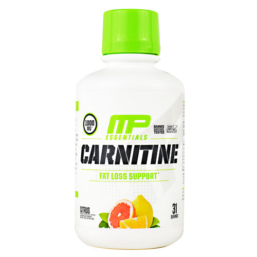 MusclePharm Essential Carnitine - Citrus - 31 Servings - 856737003872