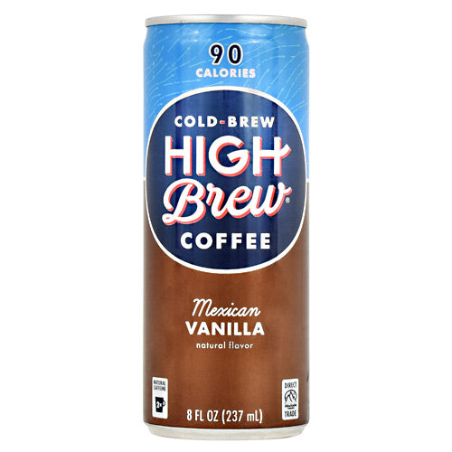 High Brew Coffee Cold Brew Coffee RTD - Mexican Vanilla - 12 Cans - 10854560005015