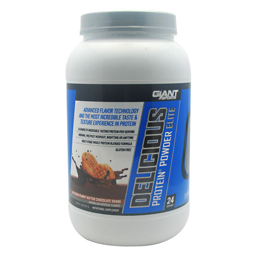 Giant Sports Products Delicious Protein - Delicious Peanut Butter Chocolate Shake - 2 lb - 640052143753