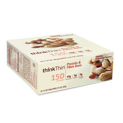 Think Products Think Thin Lean - Chunky Chocolate Peanut - 10 Bars - 753656711003