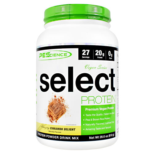 PEScience Vegan Series Select Protein - Amazing Cinnamon Delight - 27 Servings - 040232661457