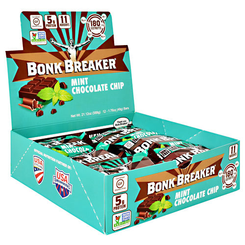 Bonk Breaker Energy Bar - Mint Chocolate Chip - 12 Bars - 040232220371