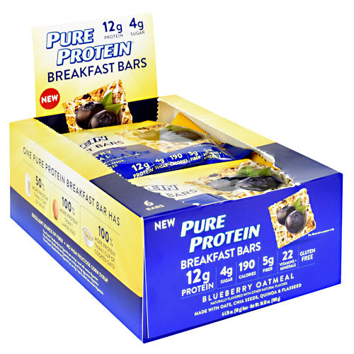 Pure Protein Breakfast Bars Breakfast Bar - Blueberry Oatmeal - 1 Bars - 749826792361