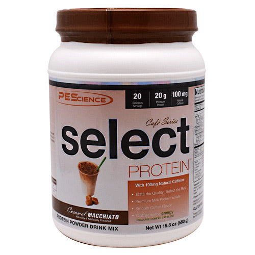 PEScience Cafe Series Select Protein - Caramel Macchiato - 20 Servings - 040232426155