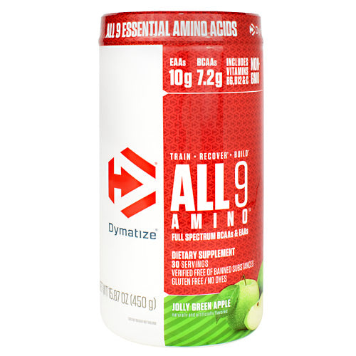 Dymatize All 9 Amino - Jolly Green Apple - 30 Servings - 705016181018