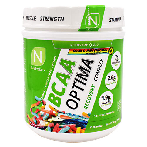 Nutrakey BCAA Optima - Sour Gummy Worms - 30 Servings - 851090006997