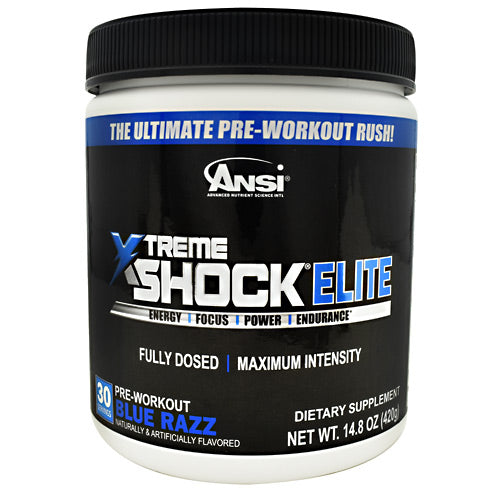 ANSI Xtreme Shock Elite - Blue Razz - 30 Servings - 689570408791