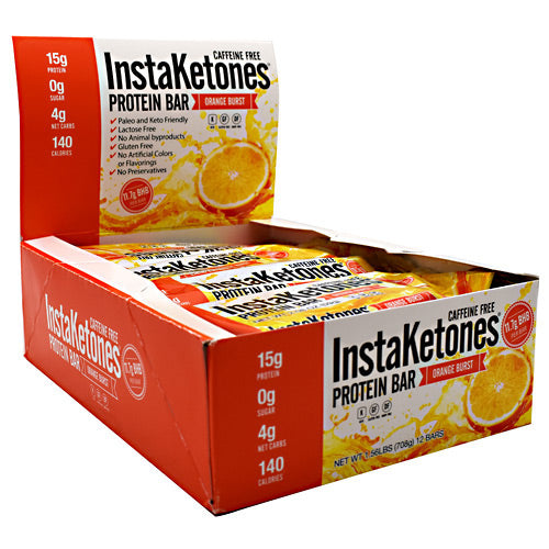 Julian Bakery InstaKetones Protein Bar - Orange Burst - 12 Bars - 813926004430