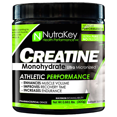 Nutrakey Creatine Monohydrate - Unflavored - 300 g - 820103456470