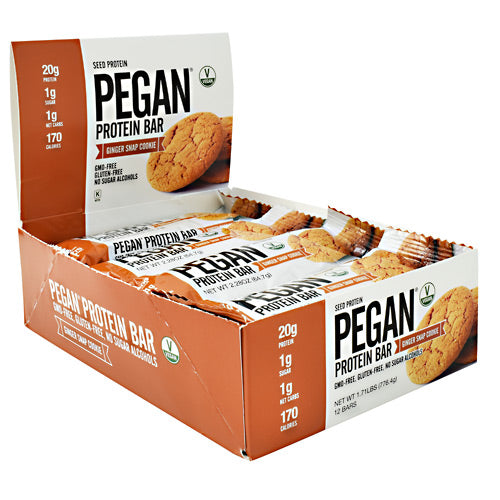 Julian Bakery Pegan Protein Bar - Ginger Snap Cookie - 12 Bars - 813926003945