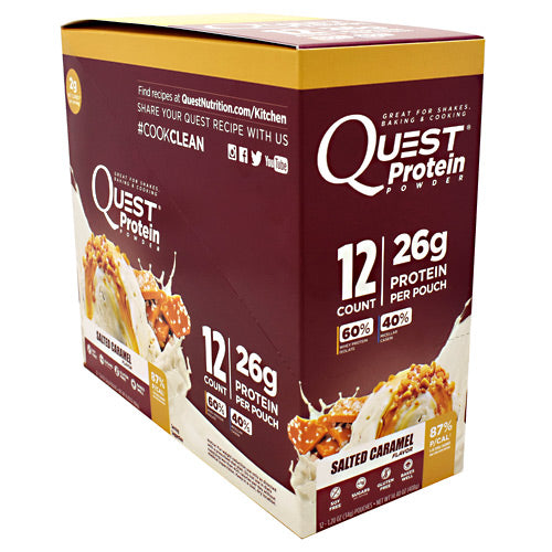 Quest Nutrition Quest Protein Powder - Salted Caramel - 12 Packets - 888849000852