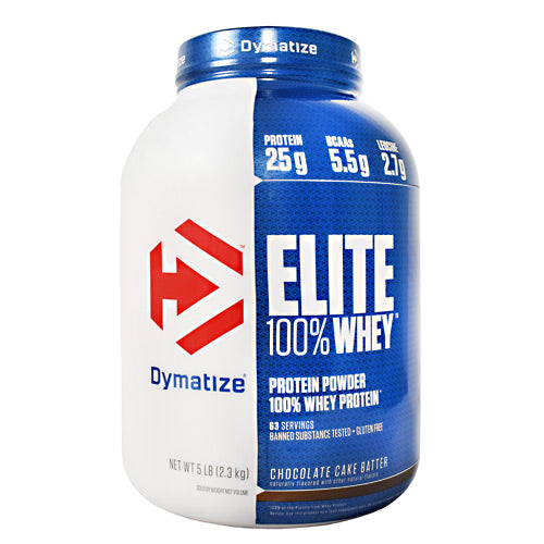 Dymatize Elite 100% Whey - Chocolate Cake Batter - 5 lb - 705016560134