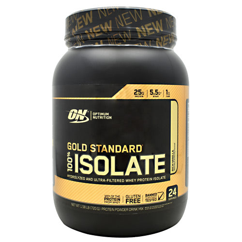 Optimum Nutrition Gold Standard 100% Isolate - Rich Vanilla - 24 Servings - 748927060690