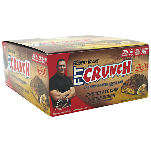 Fit Crunch Bars Fit Crunch Bar - Chcolate Chip Cookie Dough - 12 Bars - 839138002644