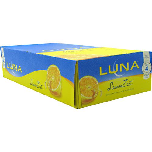 Clif Bar Luna The Whole Nutrition Bar for Women - LemonZest - 15 Bars - 722252203304