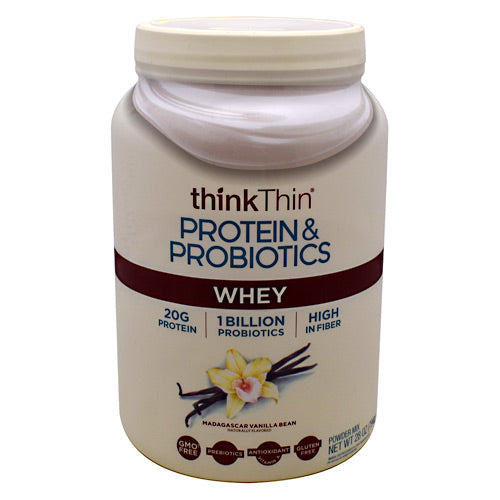 Think Products Whey Protein & Probiotics - Madagascar Vanilla Bean - 23 Servings - 753656713748