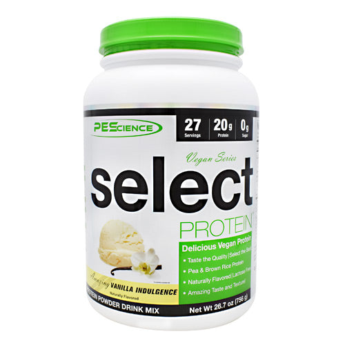 PEScience Vegan Series Select Protein - Amazing Vanilla Indulgence - 27 Servings - 040232199875