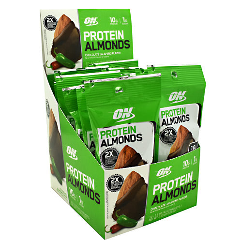 Optimum Nutrition Protein Almonds - Chocolate Jalapeno - 12 Packets - 748927958447