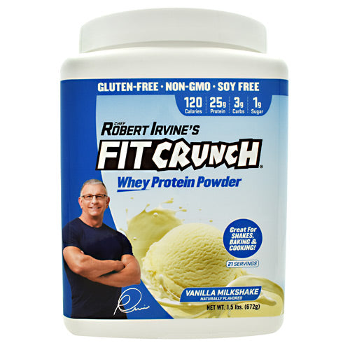 Fit Crunch Bars Fit Crunch Whey Protein - Vanilla Milkshake - 21 Servings - 817719020225