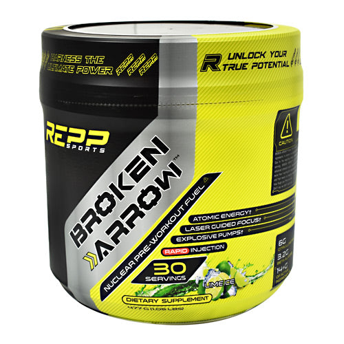 Repp Sports Broken Arrow - Lime Ice - 30 Servings - 851090006867