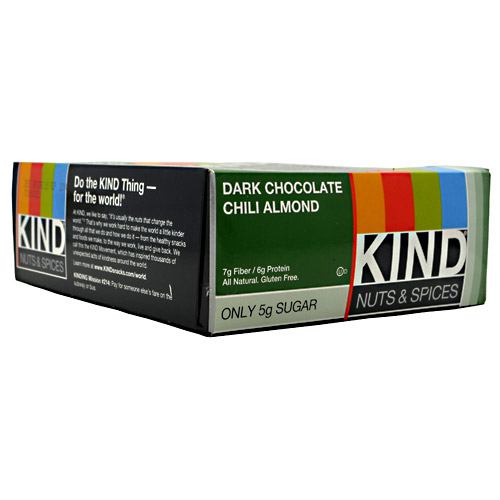 Kind Snacks Kind Nuts & Spices - Dark Chocolate Chili Almond - 12 Bars - 602652171932