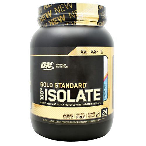 Optimum Nutrition Gold Standard 100% Isolate - Birthday Cake - 24 Servings - 748927060713