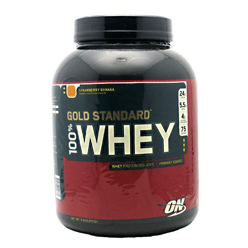 Optimum Nutrition Gold Standard 100% Whey - Strawberry Banana - 5 lb - 748927029864