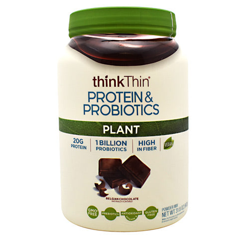 Think Products Plant Protein & Probiotics - Belgian Chocolate - 22 Servings - 753656713762