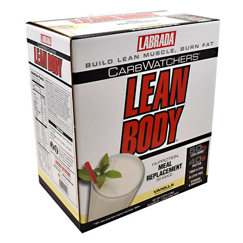 Labrada Nutrition Carb Watchers Lean Body - Vanilla - 20 Packets - 710779112407