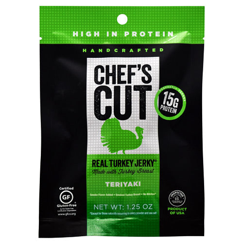 Chefs Cut Real Jerky Real Turkey Jerky - Teriyaki - 1.25 oz - 858959005160