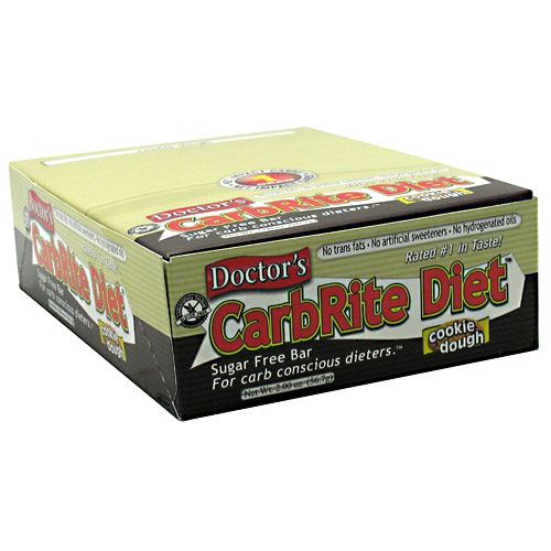 Universal Nutrition Doctors CarbRite Sugar Free Bar - Cookie Dough - 12 Bars - 039442081872