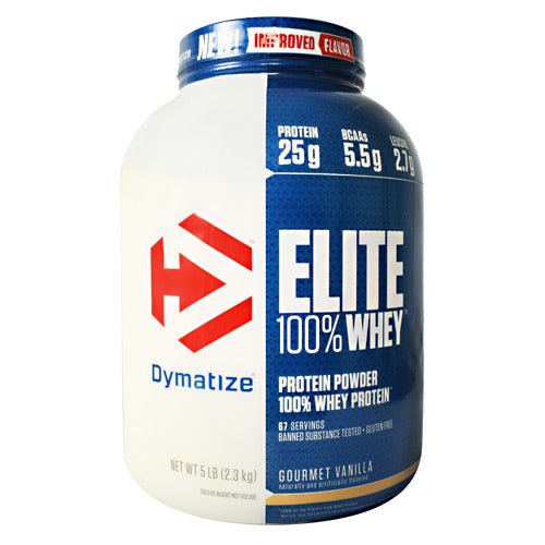 Dymatize Elite 100% Whey - Gourmet Vanilla - 5 lb - 705016560080