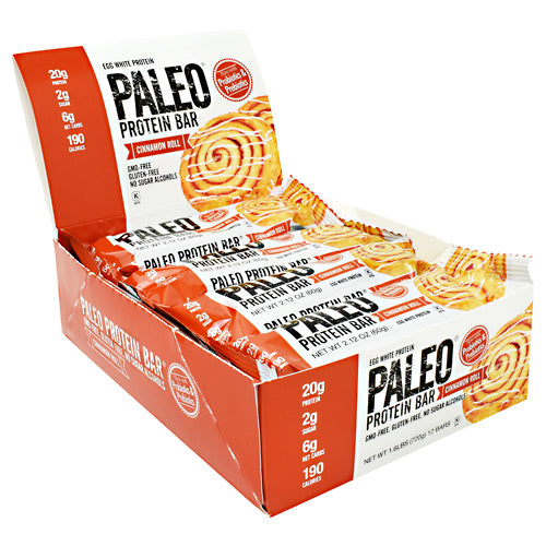 Julian Bakery Paleo Protein Bar - Cinnamon Roll - 12 Bars - 813926002801