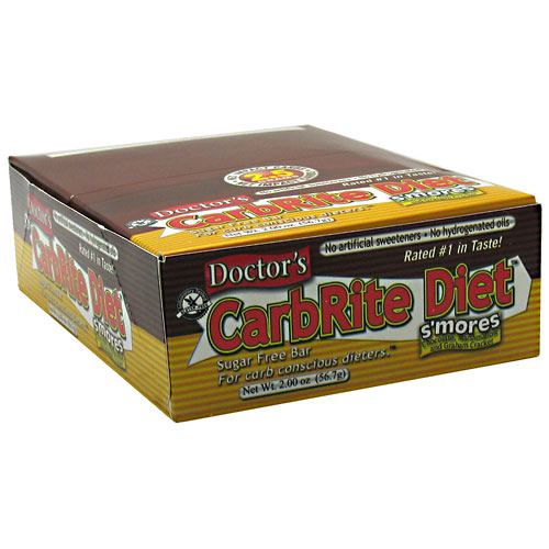 Universal Nutrition Doctors CarbRite Sugar Free Bar - Smores - 12 Bars - 039442081544