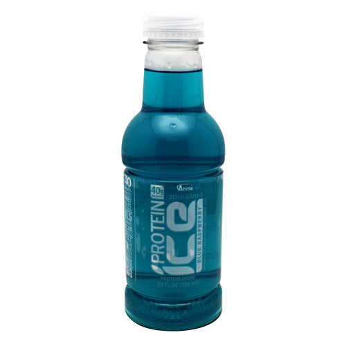 ANSI Protein Ice - Blue Raspberry - 12 Bottles - 689570404267