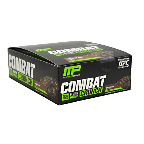 MusclePharm Hybrid Series Combat Crunch - Chocolate Cake - 12 Bars - 019962526329