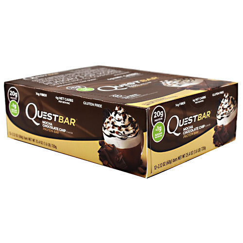 Quest Nutrition Quest Protein Bar - Mocha Chocolate Chip - 12 Bars - 888849005369