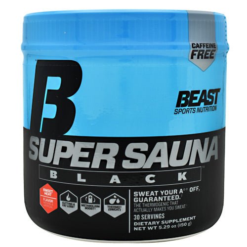 Beast Sports Nutrition Black Super Sauna - Sweet Heat - 30 Servings - 631312702117