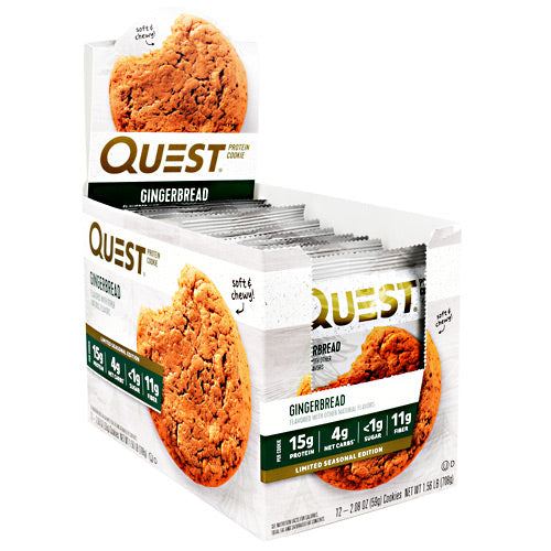 Quest Nutrition Quest Protein Cookie - Gingerbread - 12 ea - 888849007714