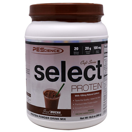 PEScience Cafe Series Select Protein - Iced Mocha - 20 Servings - 040232426162