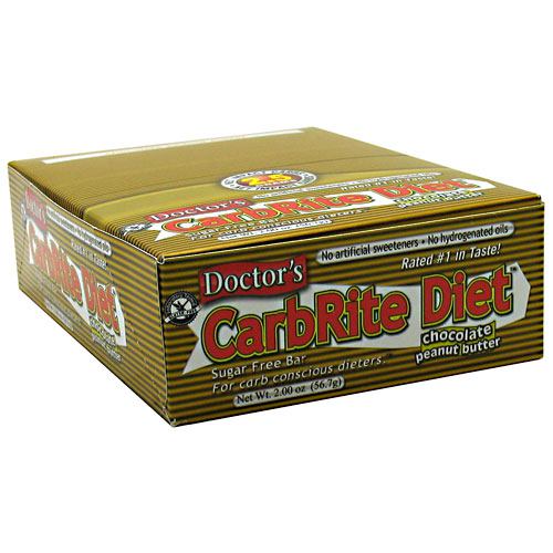 Universal Nutrition Doctors CarbRite Sugar Free Bar - Chocolate Peanut Butter - 12 Bars - 039442081391