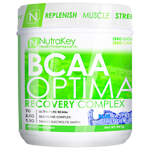 Nutrakey BCAA Optima - Blue Raspberry Thunder - 30 Servings - 851090006010