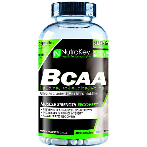 Nutrakey BCAA 1500 - 400 Capsules - 628586709423