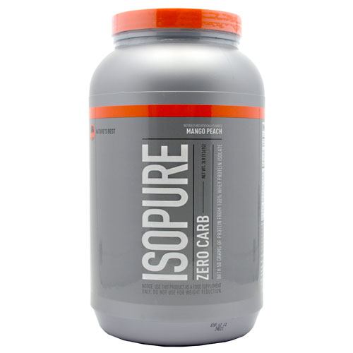 Natures Best Zero Carb Isopure - Mango Peach - 3 ea - 089094021955