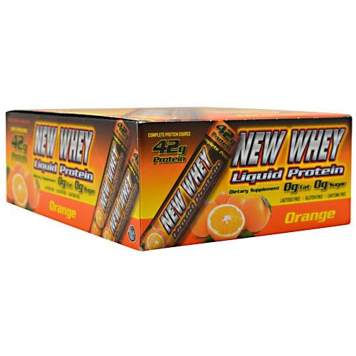 New Whey Nutrition New Whey Liquid Protein - Orange - 12 ea - 675941001524