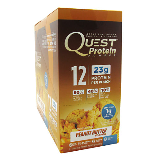 Quest Nutrition Quest Protein Powder - Peanut Butter - 12 ea - 888849000838