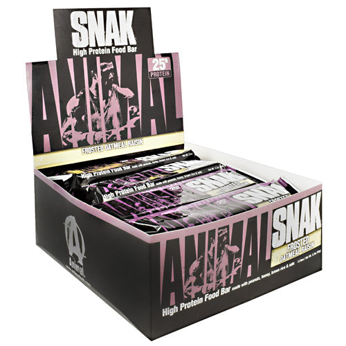 Universal Nutrition Animal Snak Bar - Frosted Oatmeal Raisin - 12 Bars - 039442014856