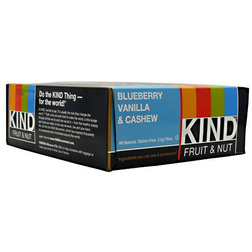 Kind Snacks Kind Fruit & Nut - Blueberry Vanilla & Cashew - 12 Bars - 602652177583