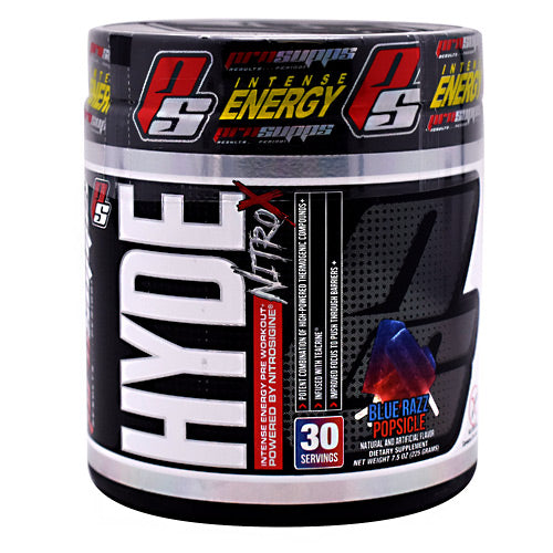 Pro Supps Hyde Nitro X - Blue Razz Popsicle - 30 Servings - 818253021938